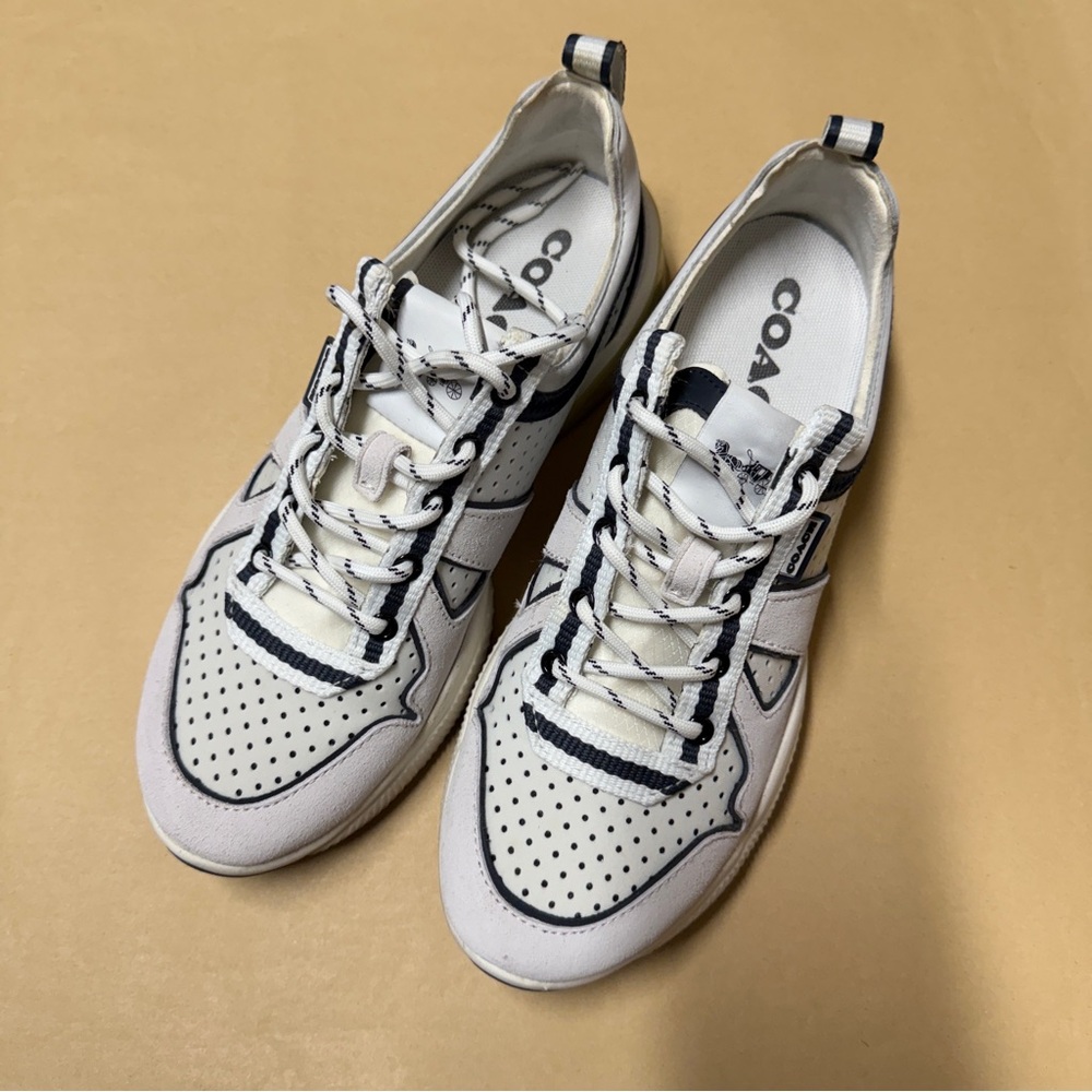 Coach White Citysole Runner Women Shoes 7.5B - Picture 2 of 8